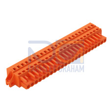 1-conductor female connector, CAGE CLAMP&reg;, 2.5 mm&sup2;, orange
