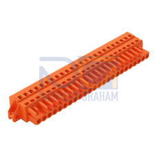 1-conductor female connector, CAGE CLAMP&reg;, 2.5 mm&sup2;, orange