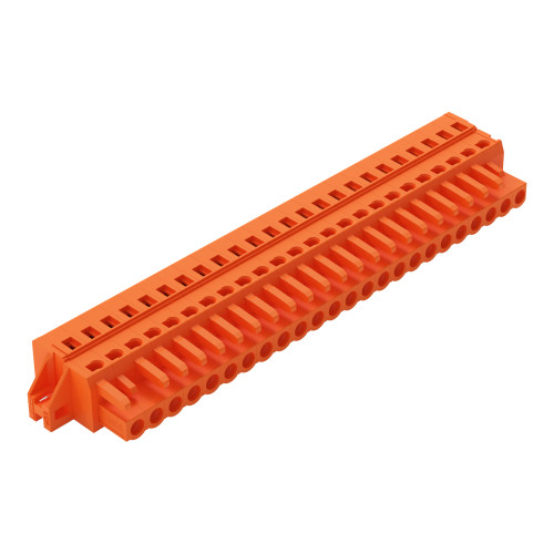 1-conductor female connector, CAGE CLAMP&reg;, 2.5 mm&sup2;, orange