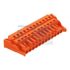 1-conductor female connector, CAGE CLAMP&reg;, 2.5 mm&sup2;, orange