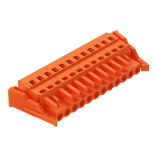 1-conductor female connector, CAGE CLAMP&reg;, 2.5 mm&sup2;, orange