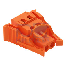 1-conductor female connector, CAGE CLAMP&reg;, 2.5 mm&sup2;, orange