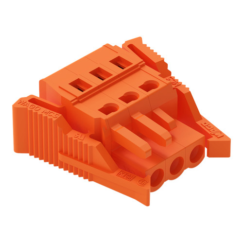 1-conductor female connector, CAGE CLAMP&reg;, 2.5 mm&sup2;, orange
