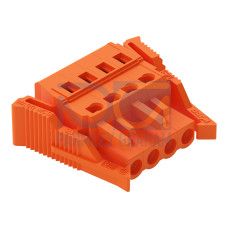 1-conductor female connector, CAGE CLAMP&reg;, 2.5 mm&sup2;, orange
