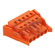 1-conductor female connector, CAGE CLAMP&reg;, 2.5 mm&sup2;, orange