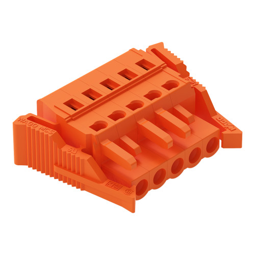 1-conductor female connector, CAGE CLAMP&reg;, 2.5 mm&sup2;, orange