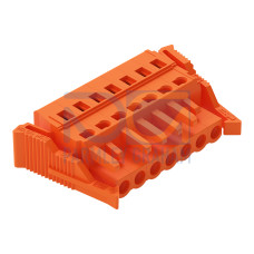 1-conductor female connector, CAGE CLAMP&reg;, 2.5 mm&sup2;, orange