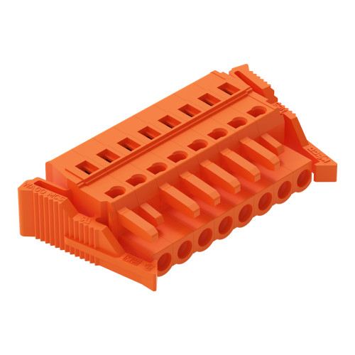 1-conductor female connector, CAGE CLAMP&reg;, 2.5 mm&sup2;, orange
