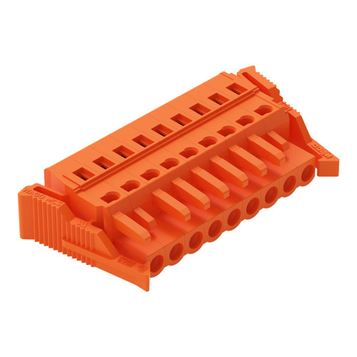 1-conductor female connector, CAGE CLAMP&reg;, 2.5 mm&sup2;, orange