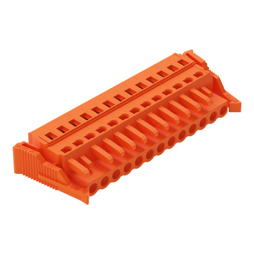 1-conductor female connector, CAGE CLAMP&reg;, 2.5 mm&sup2;, orange