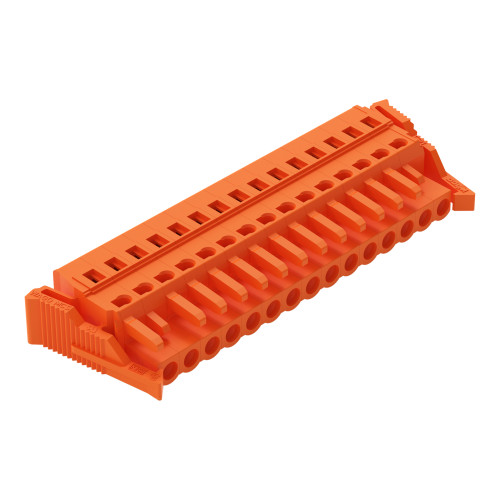 1-conductor female connector, CAGE CLAMP&reg;, 2.5 mm&sup2;, orange