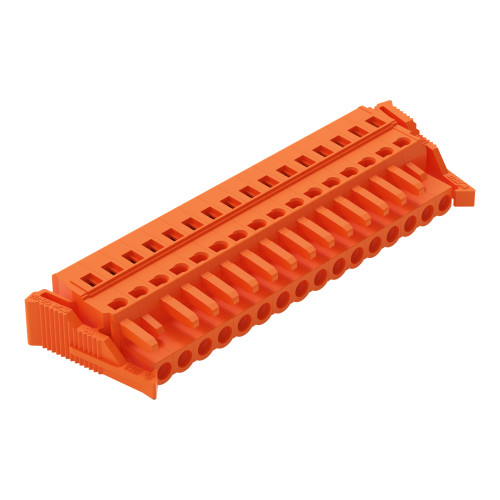 1-conductor female connector, CAGE CLAMP&reg;, 2.5 mm&sup2;, orange