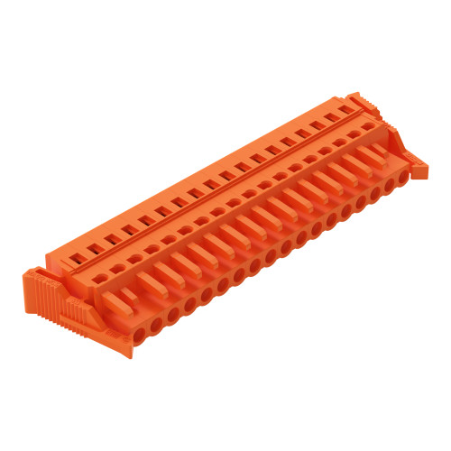 1-conductor female connector, CAGE CLAMP&reg;, 2.5 mm&sup2;, orange