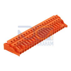 1-conductor female connector, CAGE CLAMP&reg;, 2.5 mm&sup2;, orange