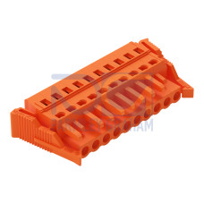 1-conductor female connector, CAGE CLAMP&reg;, 2.5 mm&sup2;, orange