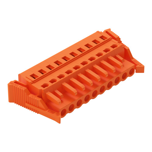 1-conductor female connector, CAGE CLAMP&reg;, 2.5 mm&sup2;, orange