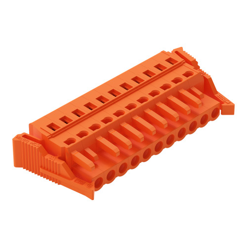 1-conductor female connector, CAGE CLAMP&reg;, 2.5 mm&sup2;, orange