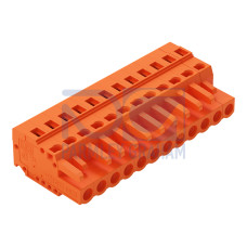 1-conductor female connector, CAGE CLAMP&reg;, 2.5 mm&sup2;, orange