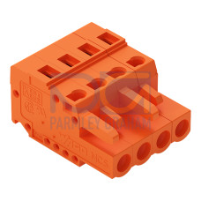 1-conductor female connector, CAGE CLAMP&reg;, 2.5 mm&sup2;, orange