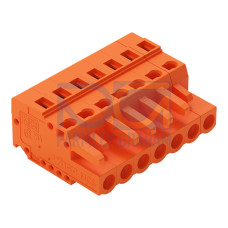 1-conductor female connector, CAGE CLAMP&reg;, 2.5 mm&sup2;, orange