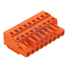 1-conductor female connector, CAGE CLAMP&reg;, 2.5 mm&sup2;, orange