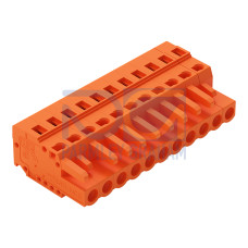 1-conductor female connector, CAGE CLAMP&reg;, 2.5 mm&sup2;, orange