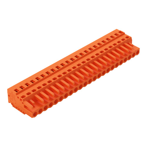 1-conductor female connector, CAGE CLAMP&reg;, 2.5 mm&sup2;, orange