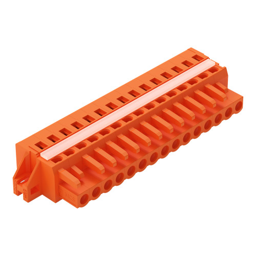 1-conductor female connector, CAGE CLAMP&reg;, 2.5 mm&sup2;, orange