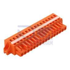 1-conductor female connector, CAGE CLAMP&reg;, 2.5 mm&sup2;, orange