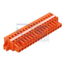 1-conductor female connector, CAGE CLAMP&reg;, 2.5 mm&sup2;, orange
