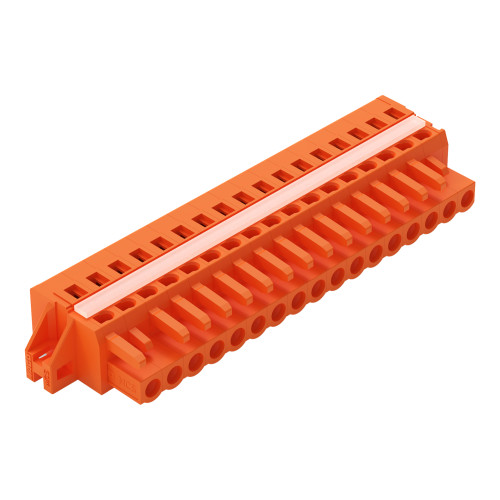 1-conductor female connector, CAGE CLAMP&reg;, 2.5 mm&sup2;, orange