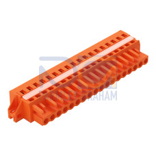 1-conductor female connector, CAGE CLAMP&reg;, 2.5 mm&sup2;, orange