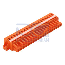 1-conductor female connector, CAGE CLAMP&reg;, 2.5 mm&sup2;, orange