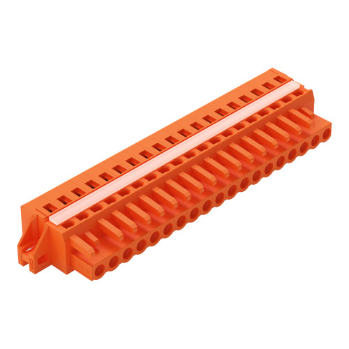 1-conductor female connector, CAGE CLAMP&reg;, 2.5 mm&sup2;, orange