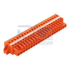 1-conductor female connector, CAGE CLAMP&reg;, 2.5 mm&sup2;, orange