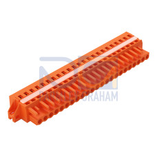 1-conductor female connector, CAGE CLAMP&reg;, 2.5 mm&sup2;, orange