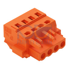 1-conductor female connector, CAGE CLAMP&reg;, 2.5 mm&sup2;, orange