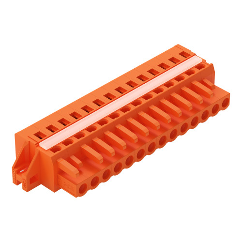 1-conductor female connector, CAGE CLAMP&reg;, 2.5 mm&sup2;, orange