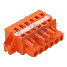 1-conductor female connector, CAGE CLAMP&reg;, 2.5 mm&sup2;, orange