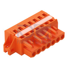 1-conductor female connector, CAGE CLAMP&reg;, 2.5 mm&sup2;, orange