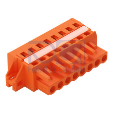 1-conductor female connector, CAGE CLAMP&reg;, 2.5 mm&sup2;, orange