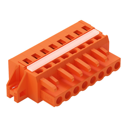 1-conductor female connector, CAGE CLAMP&reg;, 2.5 mm&sup2;, orange
