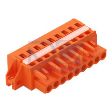 1-conductor female connector, CAGE CLAMP&reg;, 2.5 mm&sup2;, orange