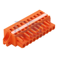 1-conductor female connector, CAGE CLAMP&reg;, 2.5 mm&sup2;, orange