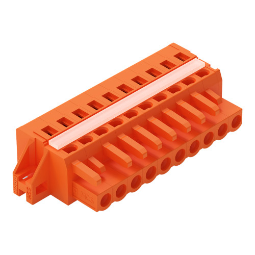 1-conductor female connector, CAGE CLAMP&reg;, 2.5 mm&sup2;, orange