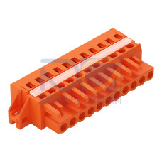1-conductor female connector, CAGE CLAMP&reg;, 2.5 mm&sup2;, orange