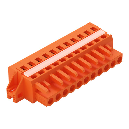 1-conductor female connector, CAGE CLAMP&reg;, 2.5 mm&sup2;, orange