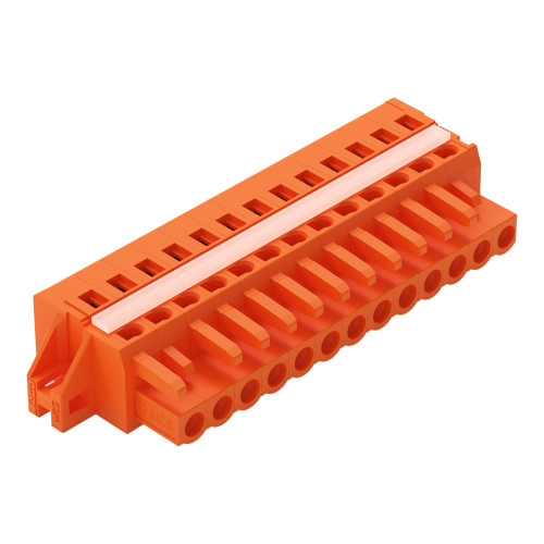 1-conductor female connector, CAGE CLAMP&reg;, 2.5 mm&sup2;, orange