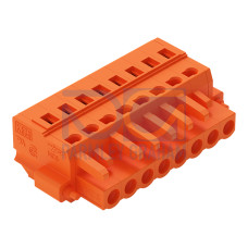 1-conductor female connector, CAGE CLAMP&reg;, 2.5 mm&sup2;, orange