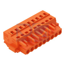 1-conductor female connector, CAGE CLAMP&reg;, 2.5 mm&sup2;, orange